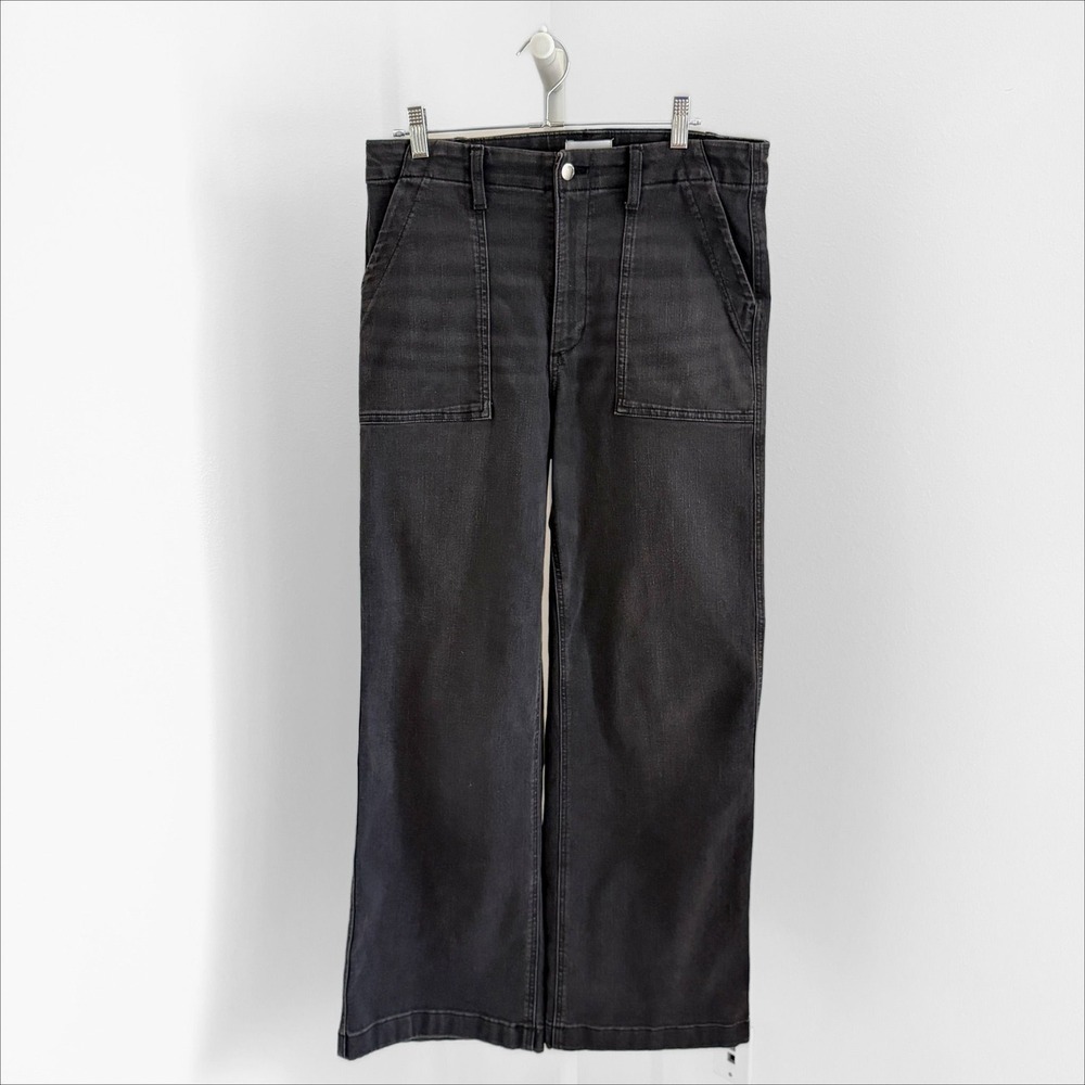 Sonoma Wide Leg Jeans Size 14 Black Denim